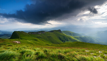 Fototapeta premium The Atmosphere When The Rainy Season On A High Hill 5