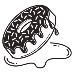 Delicious Donut vector Illustration
