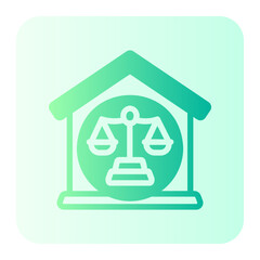 real estate gradient icon