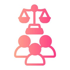 advocacy gradient icon