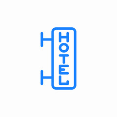 hotel sign icon sign vector