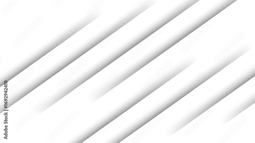 Aufkleber abstract background with diagonal white stripes with soft gray drop shadows and 3d layered effect. d