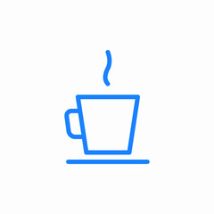 steaming cup icon sign vector