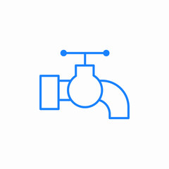 water valve icon sign vector