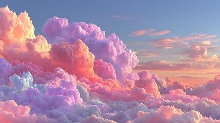 Beautiful pastel sunset clouds sky high resolution picture