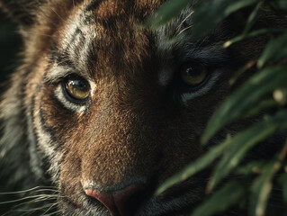 Mysterious Big Cat Watching from the Shadows