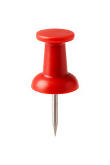 Red Drawing Pin for office use high quality realistic image.