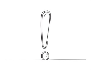 Simple exclamation point graphic