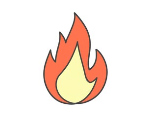 Simple flame icon