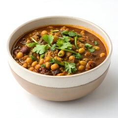Flavorful lobia curry served in a bowl, made with black-eyed peas simmered in spicy tomato-onion gravy,