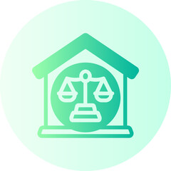 real estate gradient icon