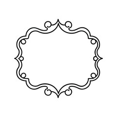 vintage floral frame