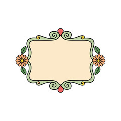 vintage floral frame