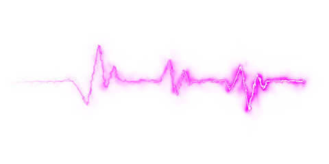 heart beat on ecg vector. heartbeat line icon. vector illustration PNG Formet. Neon glowing blue heartbeat line on transparent background. Modern clean medical symbol isolated on transparent