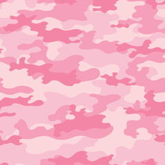 
Modern pink camouflage pattern, seamless classic background