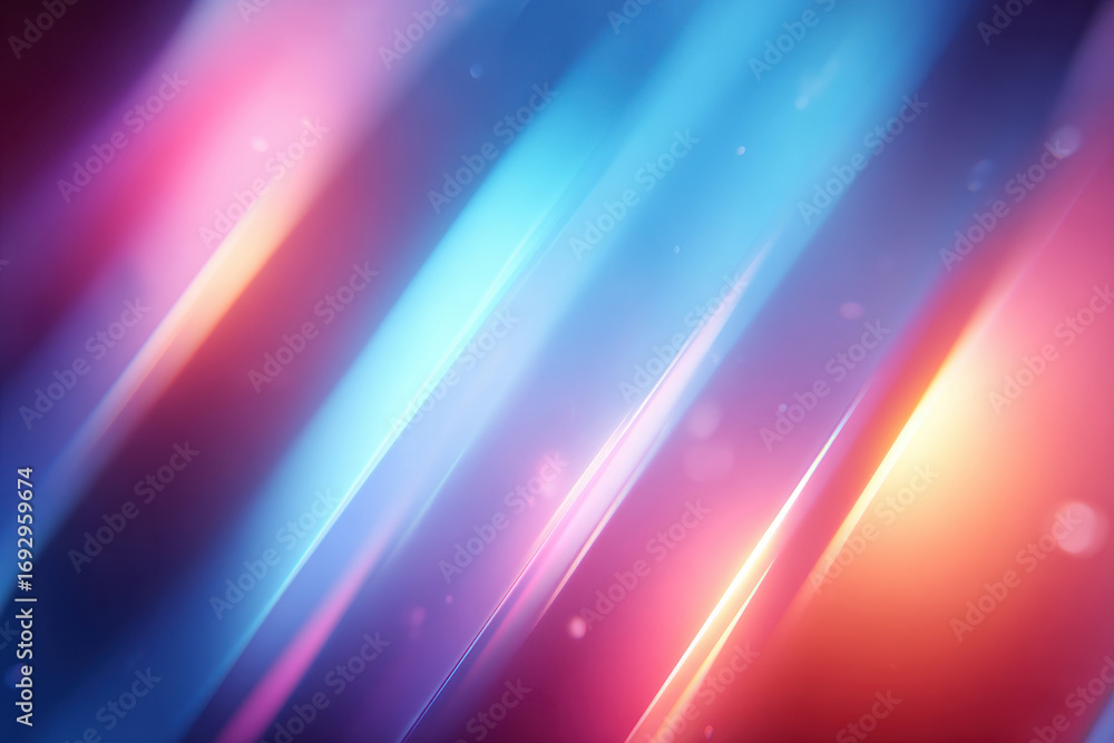 Poster Vibrant abstract background with flowing lines