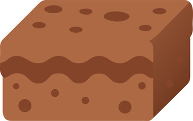 Editable vector icon, Cheesecake, Chocolate cake, Brownie, Doughnut, Éclair, Macaron, Croissant, Pie slice (apple, cherry), Custard tart, Pudding, Candy bar, Lollipop, Cotton candy, Desserts & Sweets,