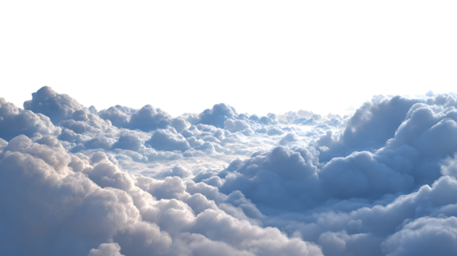 Clouds over the sky like heaven