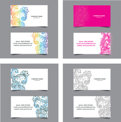 Floral Business Card Template Design
