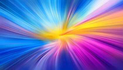 Obraz premium A Vibrant And Fluid Abstract Background In Shades Of Blue Pink And Yellow With Motion Blur Creating A Dynamic Sense Of Movement Across The Screen