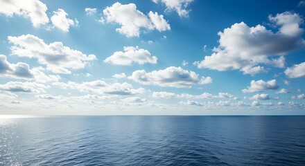 Fototapeta premium Beautiful Ocean Sky View.