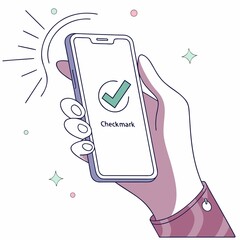 vector illustration of a mobile phone