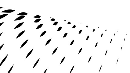 Abstract Art: Monochrome Pattern of Scattered Petals in Motion