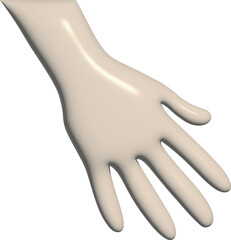 Rendered Anatomical Human Hand