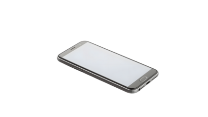 Sleek Smartphone: This image presents a modern, sleek smartphone, perfect for illustrating tech concepts or mobile design applications. Its simple design adds versatility.
