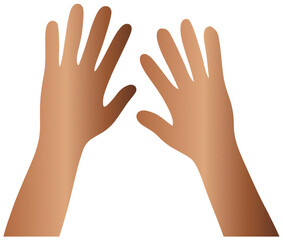 Bronze Two Hands Reaching Upward