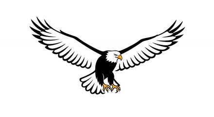 Eagle in flight