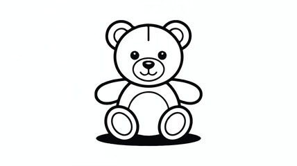 Fototapeta premium Delicate black and white line art illustration with abstract elements