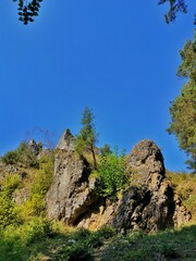 mountain landscape with blue sky