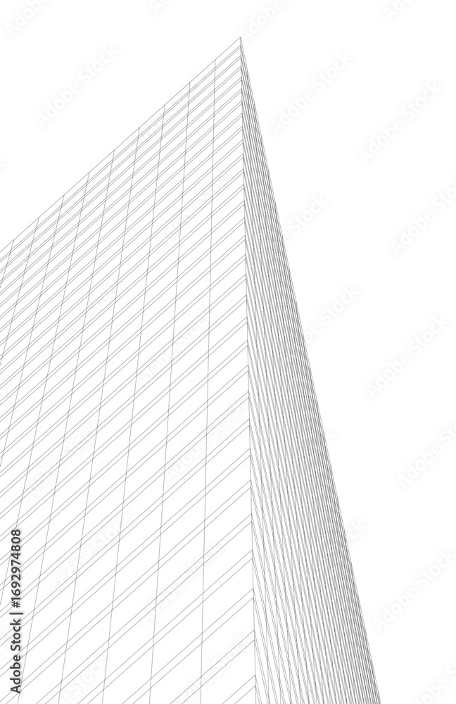 Canvas Prints architectural building. design 3d background
