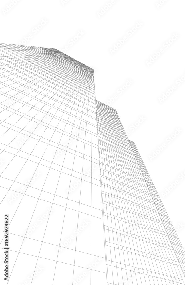 Canvas Prints architectural building. design 3d background