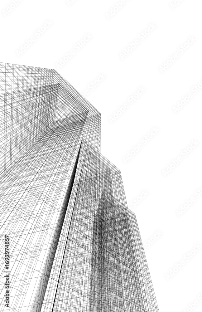 Canvas Prints architectural building. design 3d background