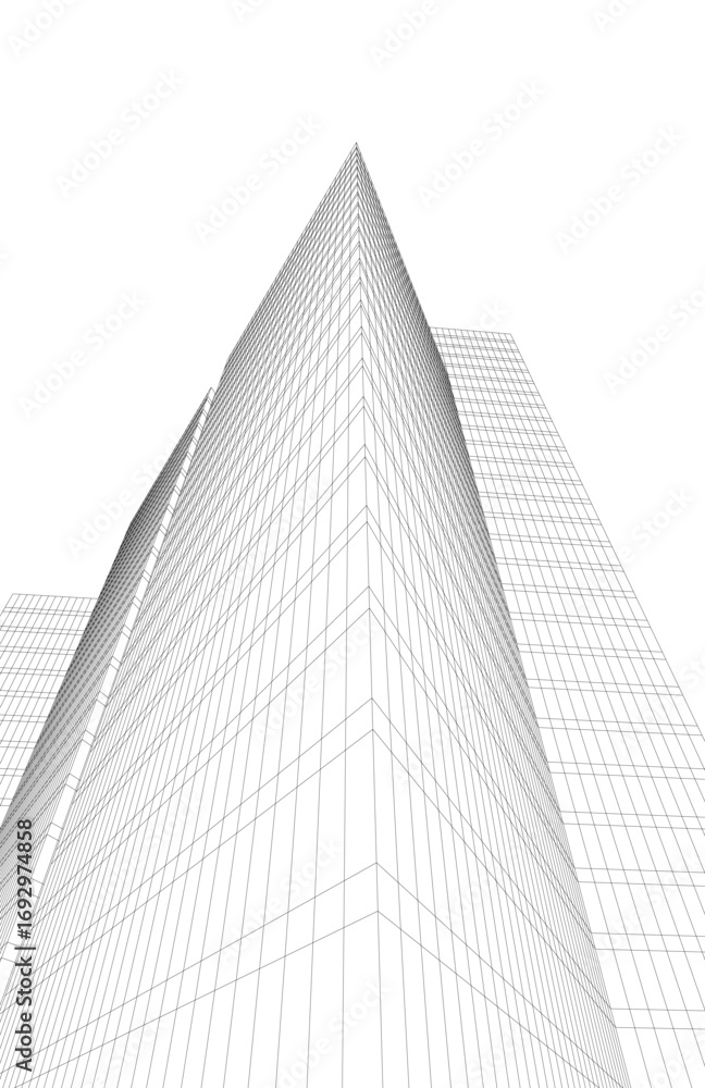 Canvas Prints architectural building. design 3d background