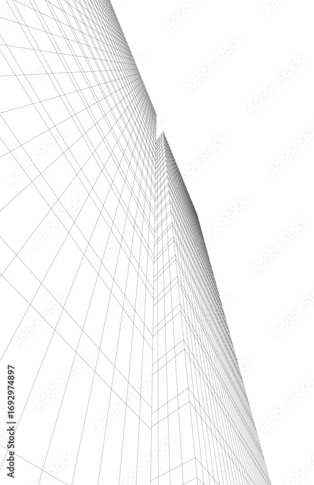 Canvas Prints architectural building. design 3d background