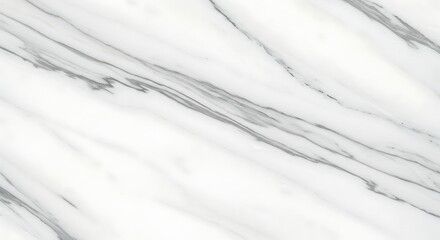 Obraz premium White marble texture displaying intricate gray veins across the surface, creating a luxurious and sophisticated aesthetic for interior design projects.