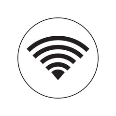 Wifi Icon Black Colour  eps10.