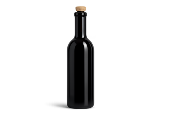 wine bottle isolated on white
