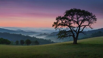 Obraz premium sunrise in the mountains