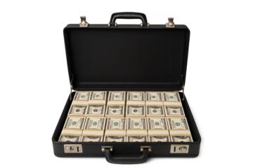 suitcase full of money