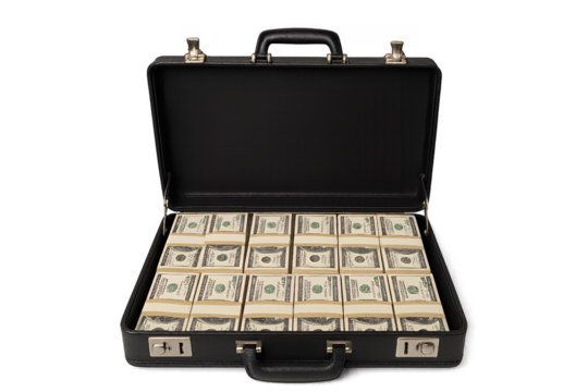 suitcase full of money