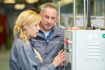 factory future technician on training