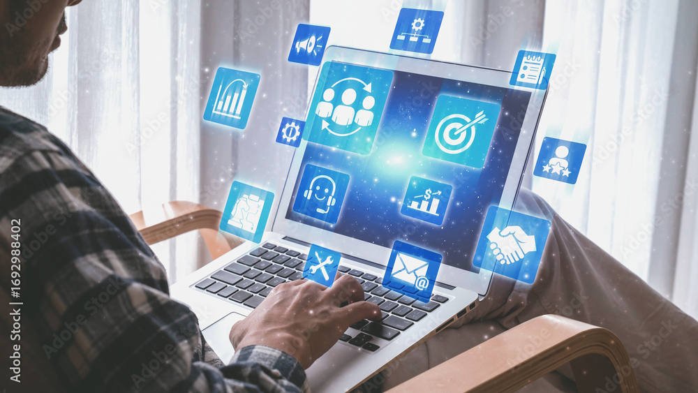 Poster crm platforms improve customer relationships through data analysis, crm communication tools, and aut
