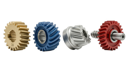 3d industrial gears and mechanical components collection