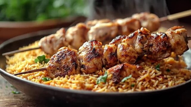 fried rice with omelette