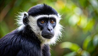 Obraz premium Close-up of a monkey's head (1)