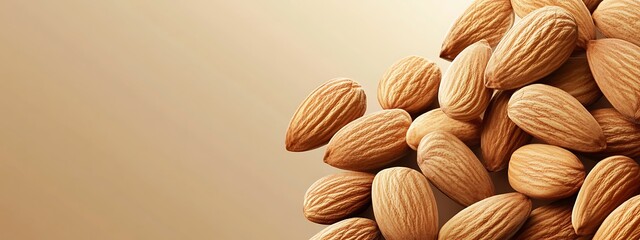 A small pile of almonds - superfoods
